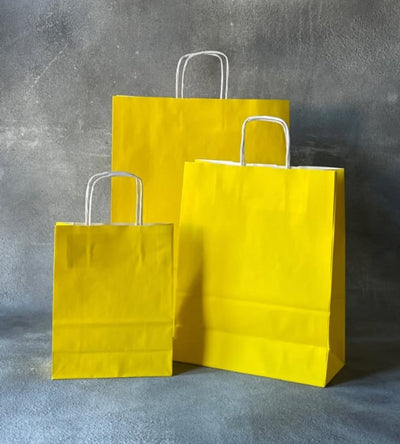 FSC® Coloured Twisted Handle Kraft Paper Bags