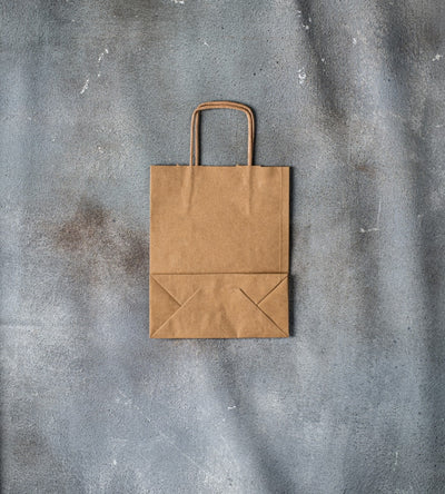 Twisted Handle Kraft Paper Bag - Brown 180x80x225mm